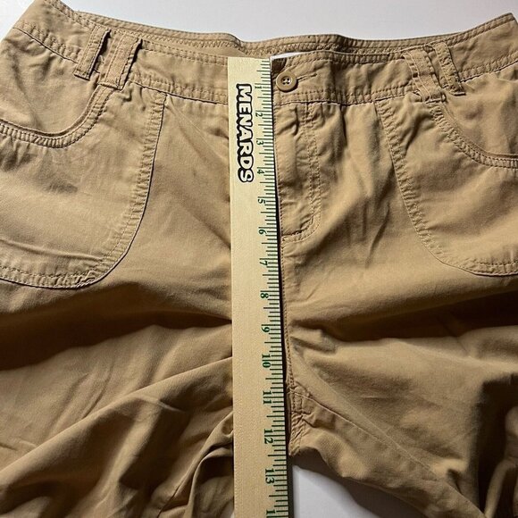 Caribbean Joe Women's Tan Capri Pants Women's Size Petite 14 - Picture 8 of 9